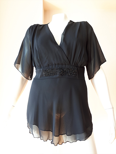 blusas de gasa para fiesta de noche